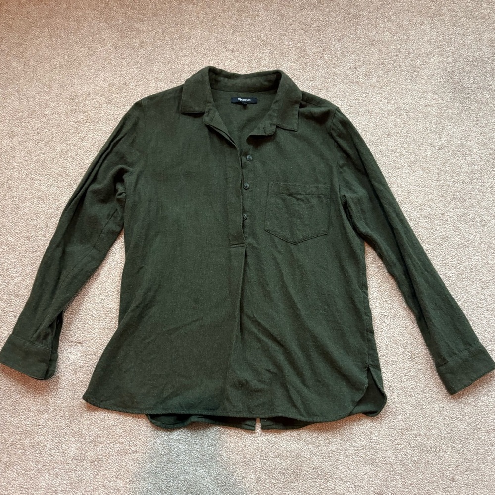 Madewell - Flannel Classic Button-Back Shirt